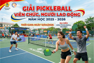 Giải Pickleball viên chức, người lao động năm học 2025-2026